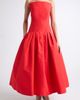 Carolina Herrera Carolina Herrera Strapless Straight Neck Silk Ballgown - 1