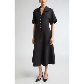 Carolina Herrera Carolina Herrera Stretch Virgin Wool Midi Dress