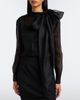 Carolina Herrera Carolina Herrera Tie-neck silk organza blouse - 2