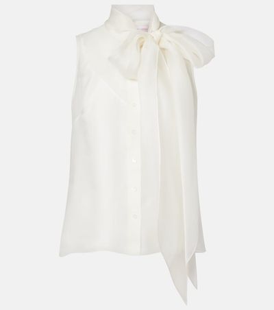 Carolina Herrera Carolina Herrera Tie-neck silk top