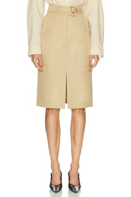 Carolina Herrera Carolina Herrera Twill Pencil Skirt
