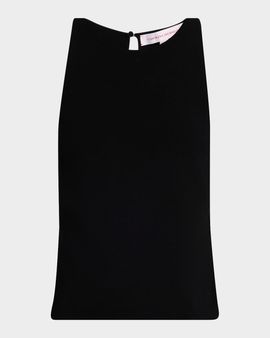 Carolina Herrera Cotton Knit Halter Tank Top