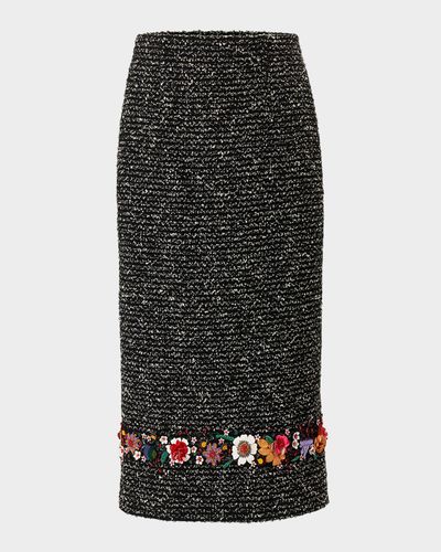 Carolina Herrera Embellished Pencil Skirt