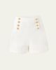 Carolina Herrera High-Rise Button-Front Sailor Shorts - 1