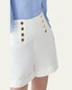 Carolina Herrera High-Rise Button-Front Sailor Shorts - 4