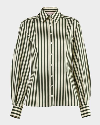 Carolina Herrera Isabella Striped Cotton Shirt
