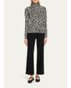Carolina Herrera Leopard-Print Silke-Blend Turtleneck Sweater - 2