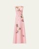 Carolina Herrera Rose Embroidered Sleeveless Trumpet Gown - 1