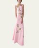 Carolina Herrera Rose Embroidered Sleeveless Trumpet Gown - 4