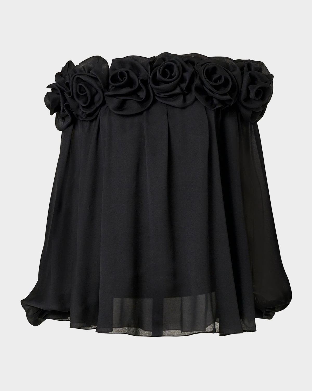 Carolina Herrera Rosette Off-the-Shoulder Blouse