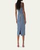 Carolina Herrera Sleeveless Striped Gathered-Waist Midi Dress - 3