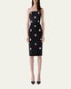 Carolina Herrera Strapless Floral Embroidered Sheath Dress - 2