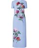 Carolina Herrera Women's Bead-Embellished Floral Short-Sleeve Dress - 1