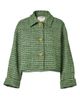 Carolina Herrera Women's Boxy Cotton-Blend Crop Jacket - 6