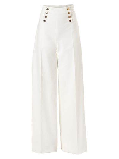Carolina Herrera Women's Cabana Alba Stretch-Cotton Pants