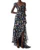 Carolina Herrera Women's Cabana Floral One-Shoulder Cap-Sleeve Ruffled Gown - 2