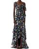 Carolina Herrera Women's Cabana Floral One-Shoulder Cap-Sleeve Ruffled Gown - 3