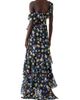 Carolina Herrera Women's Cabana Floral One-Shoulder Cap-Sleeve Ruffled Gown - 4
