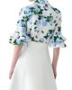 Carolina Herrera Women's Cabana Floral Ruffle-Sleeve Stretch-Cotton Top - 5