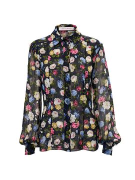 Carolina Herrera Women's Cabana Isabella Floral Silk Shirt