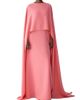 Carolina Herrera Women's Cape Front Crepe Gown - 2