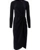 Carolina Herrera Women's Draped Long-Sleeve Midi Dress - 5