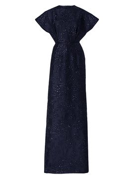 Carolina Herrera Women's Embellished Fan Bodice Gown
