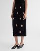 Carolina Herrera Women's Floral-Beaded Silk-Cotton Pencil Skirt - 4
