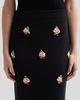 Carolina Herrera Women's Floral-Beaded Silk-Cotton Pencil Skirt - 5