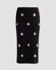 Carolina Herrera Women's Floral-Beaded Silk-Cotton Pencil Skirt - 6