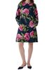 Carolina Herrera Women's Floral Collarless Cocoon Coat - 2