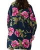 Carolina Herrera Women's Floral Collarless Cocoon Coat - 4