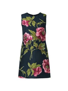 Carolina Herrera Women's Floral Sleeveless Shift Minidress