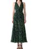 Carolina Herrera Women's Gathered V-Neck Midi-Dress - 2