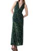 Carolina Herrera Women's Gathered V-Neck Midi-Dress - 4