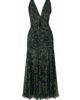 Carolina Herrera Women's Gathered V-Neck Midi-Dress - 5
