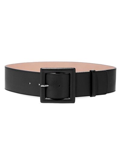 Carolina Herrera Women's Icon Large Square Buckle Belt