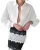 Carolina Herrera Women's Inverted Back Pleat Cotton Shirt - 4