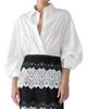Carolina Herrera Women's Inverted Back Pleat Cotton Shirt - 5
