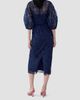 Carolina Herrera Women's Lace Balloon-Sleeve Belted Midi Pencil Dress - 3
