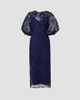 Carolina Herrera Women's Lace Balloon-Sleeve Belted Midi Pencil Dress - 5