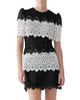 Carolina Herrera Women's Striped Lace A-Line Minidress - 4