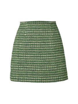 Carolina Herrera Women's Tweed Cotton-Blend Miniskirt