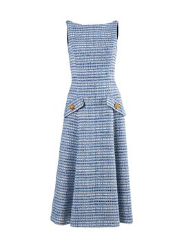 Carolina Herrera Women's Tweed Sleeveless Midi-Dress