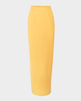 Carolina Herrera Wool-Stretch Maxi Column Skirt