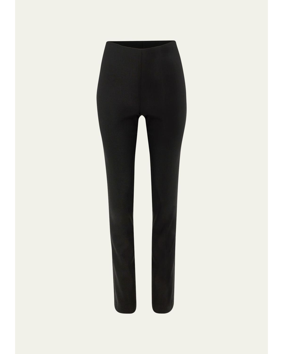Carolina Herrera Wool Slim-Leg Ankle Cigarette Pants
