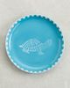 Carolina K Carolina K Handpainted Turtle Appetizer Plate Blue One - 2