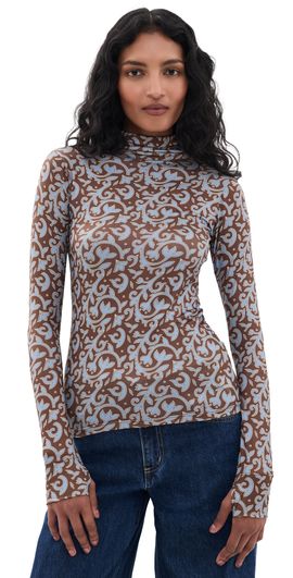 Carolina K Carolina K Viento Turtleneck Autumn Vine Blue