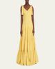 Caroline Constas Arianna Tie-Shoulder Tiered Poplin Maxi Dress - 2