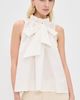 CAROLINE CONSTAS CAROLINE CONSTAS Addy Sleeveless Tie Blouse White - 2